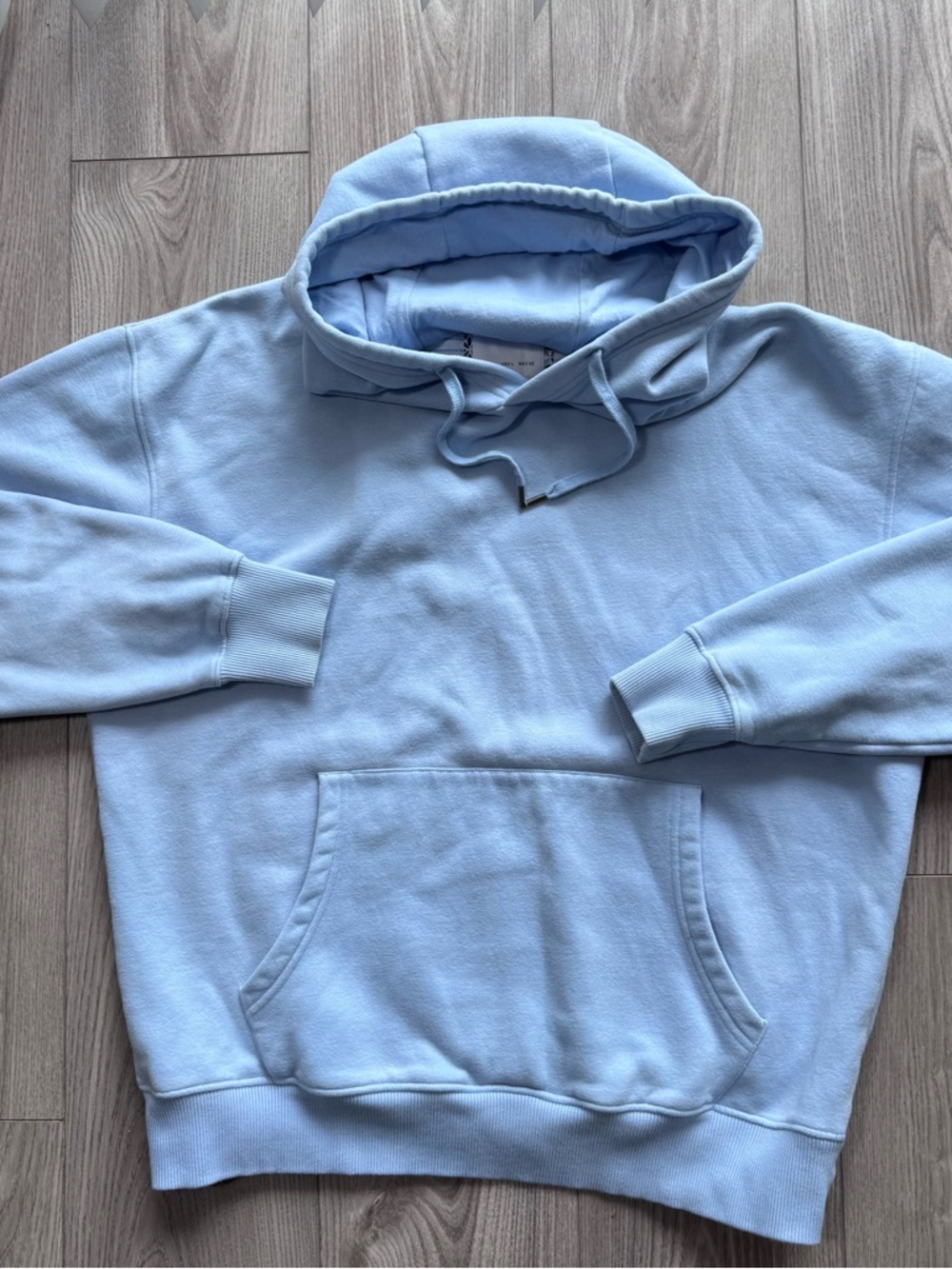 Denim & Flower Light Blue Pullover Hoodie